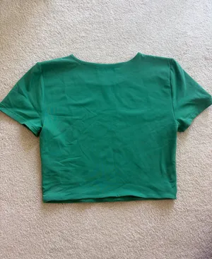 Aritzia Babaton Contour Green Crop Top thumbnail 3