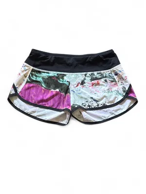 Lululemon Speed Short 2.5” Inseam Pigment Wave Multi / Black Size 4 ***No Liner thumbnail 2