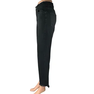 Reformation Jeans Emma High Rise Black Baggy Wide Leg Crop Denim Jeans Size 28 thumbnail 2
