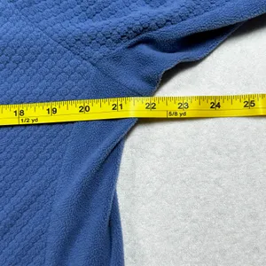 Columbia Fleece Pullover Quarter Zip Blue XL Textured Outdoor Jacket thumbnail 6