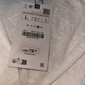 🌷- New Zara OPENWORK EMBROIDERED‎ MIDI SHIRT DRESS thumbnail 8