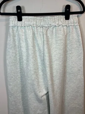 Edikted Kori Oversized Wide-Leg Sweatpants Gray Melange Pocket Fleece NEW Medium thumbnail 11