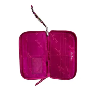 Vera Bradley 2010 "Very Berry Paisley" Hope Toile Hidden Wristlet‎ Wallet Pink thumbnail 3