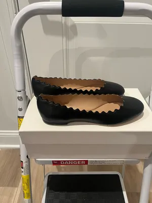 NWT CHLOÉ Lauren scalloped leather ballet flats 37.5 thumbnail 5