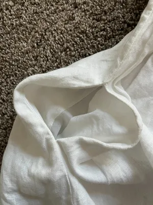 Reformation Linen Mini Dress Off White Spaghetti Straps V-Neck Button Up Size 0 thumbnail 6