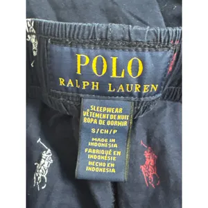 Polo Ralph Lauren Navy Pony Logo Pajama Pants Womens Small Sleepwear Lounging thumbnail 7