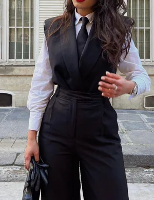 ZARA blazer vest cropped double breasted jacket thumbnail 1