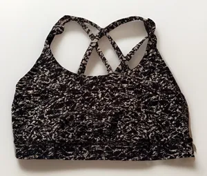 Lululemon White Black Geometric Sports Bra Wireless Women's Size XS thumbnail 1
