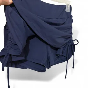 Navy blue skirt with built in shorts and tie sides thumbnail 3