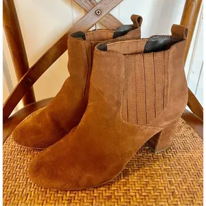 Steve Madden Gasto rust suede square toe booties size 10 thumbnail 2