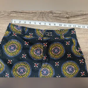 Maeve by Anthropologie‎ Black Abstract City Shorts size 0 thumbnail 4