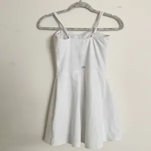 Alo Yoga Alosoft Courtside Tennis Dress White XS thumbnail 8