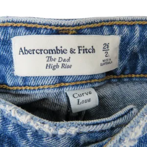 Abercrombie & Fitch The Dad Jean High Rise Straight Leg Curve Love Jeans 2 Long thumbnail 6