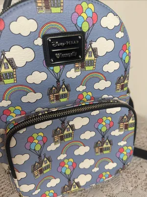 Loungefly x Disney Pixar Up Balloon House Mini Backpack - Blue thumbnail 3