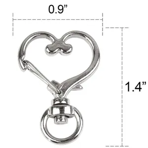 *30off3*SF 49ers Football Keychain includes Heart Shape Silver Medal Spring Snap thumbnail 4
