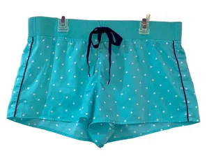 Aerie‎ Polka Dot Sleep Shorts Medium Blue Lounge Pajama Shorts thumbnail 1