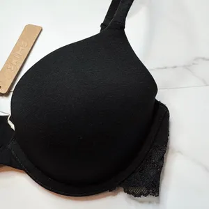 NWT Skims Cotton Lace Lightly Lined Plunge Bra thumbnail 4