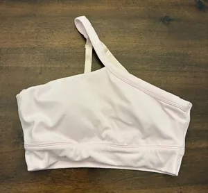 Victoria’s Secret Pink Relay One Shoulder Sports Bra Small DD Cup Pink thumbnail 1