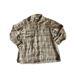 PRINCESS POLLY Mila Plaid Oversized Flannel Button-up Shirt Shacket Size 0 thumbnail 2