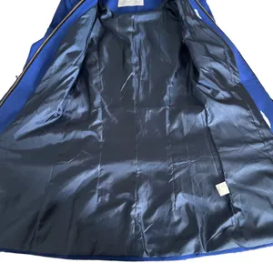 Angel Made In Italy Cobalt Blue Zip Blazer Size Small Boutique thumbnail 6