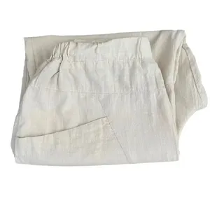 Zanzea Collection Ivory Elastic Waist Pull On Wide Leg Y2K Capri High SZ L #1274 thumbnail 8