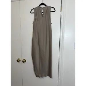 House of Harlow 1960 Womens Taupe‎ Ruched Side Satin Midi Dress XL Sleeveless thumbnail 6