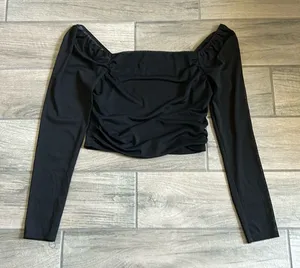 Stella Luce sheer sleeve top thumbnail 1