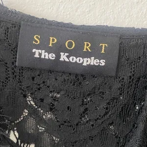 The Kooples Sport Flower Relief Lace Cami Y2K Cropped Tank Floral Detail thumbnail 5