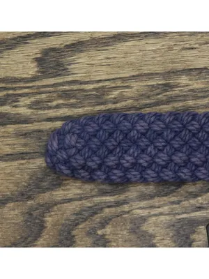 NWT Lauren Ralph Lauren Womens Slide-Buckle Woven Denim Belt Denim Blue L thumbnail 9
