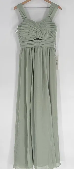 Azazie Sage Green Bridesmaid Dress 6 new thumbnail 1