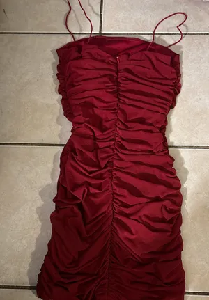 Red Mini Princess Polly Dress thumbnail 3