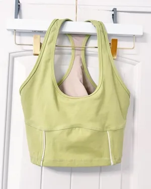 TYC Til You Collapse Tank Corset crop Lime Green Bra Size Small thumbnail 1