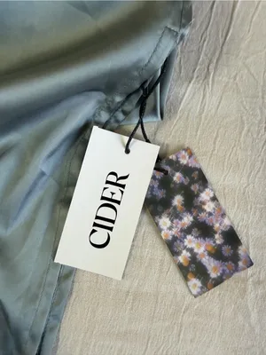 Cider Satin Slip Midi Dress in Steel Blue-Grey thumbnail 8