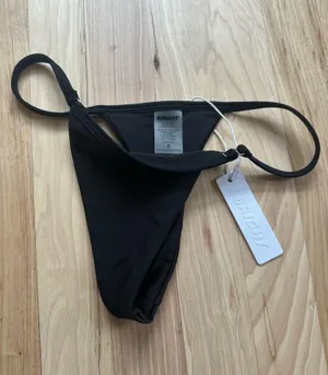Black Thong Bikini Bottom thumbnail 1