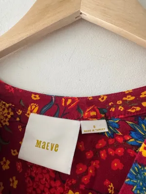 Maeve Floral‎ Button Front Pin Tuck Top thumbnail 6