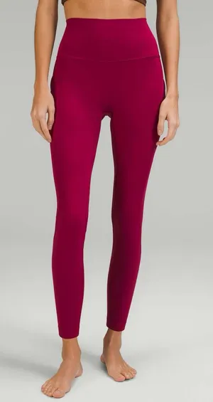 Lululemon Align High Rise Pant 25 Leggings Womens 6‎ Red Nulu Yoga thumbnail 1