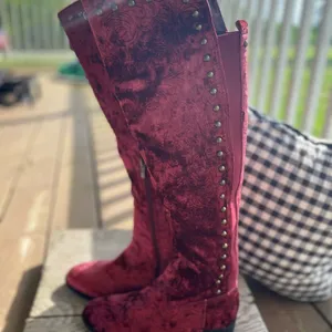 Very Volatile Pink Knee High Boots thumbnail 4
