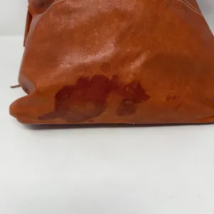 Avorio Italian Leather Tassel Shoulder Bag Orange Boho Womens Large thumbnail 8