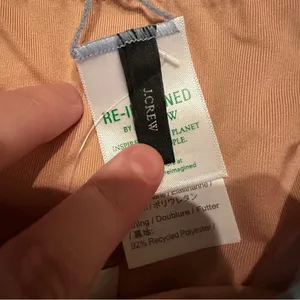J. Crew Curved-Waist‎ Cheeky Bikini Bottom in Light Blue Sz S NEW thumbnail 4