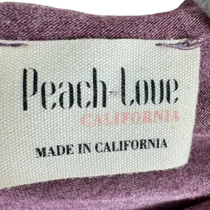 Peach Love Purple Lightweight Soft Stretchy‎ Long Sleeve Bodysuit Size S thumbnail 5