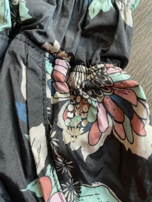Free People Black Floral Athletic Shorts The Way Home XS thumbnail 5