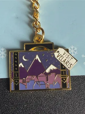 OwlCrate ACOTAR Visit Velaris Keychain Paperbackbones‎ Night Court Sarah J Maas⁠ thumbnail 6