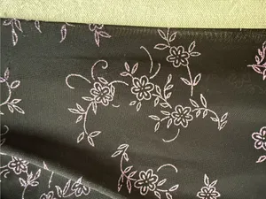 Vintage 90s Next Up Black Purple Glitter Flower Hi Lo Dress S thumbnail 9