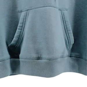 Y2K Hollister Baby Blue Spellout Hoodie Academia Preppy Comfort Coastal M thumbnail 5