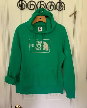 The North Face Kelly Green Hoodie Sweatshirt thumbnail 1