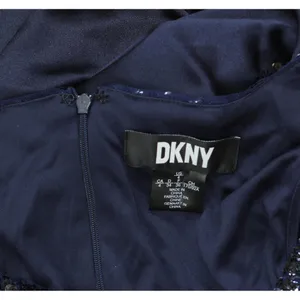 DKNY Womens Sequin Embellished Blouson-Sleeve Gown ED4EZA01 Spring Navy 4 thumbnail 4