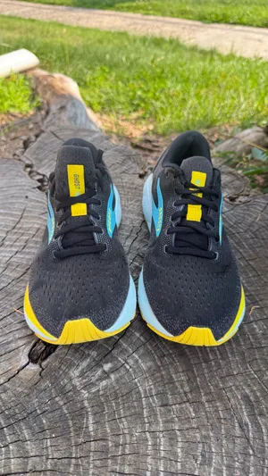 Brooks Ghost 16 Running Shoes Men Size 9 D Black Blue Mesh Comfort Low Sneakers thumbnail 2