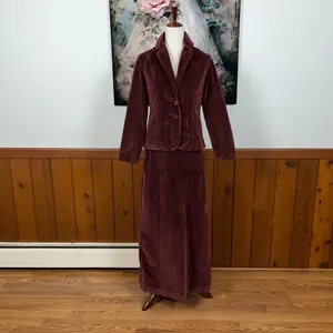 Fabulous Vintage 1970s Sears JR Bazaar Velvet Maxi Set! thumbnail 3