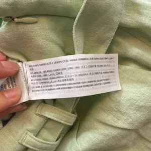 Abercrombie & Fitch‎ Linen Blend Belted High Rise Mint Green Shorts Size Small thumbnail 3