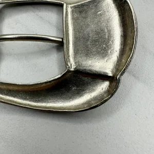 Silver Tone Simple Basic Belt Buckle Rounded Rectangle Frame ✨ thumbnail 11